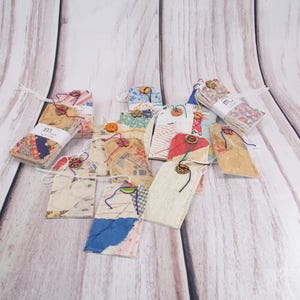 Set of 5 Vintage Quilt Gift/Hang Tags