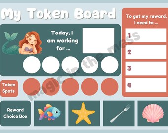 Token Bord zum Ausdrucken | Autismus Verhalten Belohnungstabelle (Digitaler Download)
