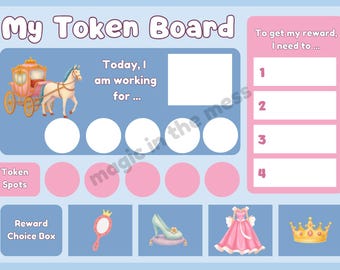 Token Bord zum Ausdrucken | Autismus ADHD Verhaltensdiagramm (Digitaler Download)
