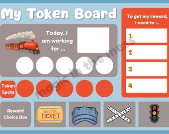 Token Bord zum Ausdrucken | Autismus Verhalten Belohnungstabelle (Digitaler Download)