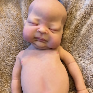 AANGEPASTE Preemie siliconen baby Jeanne in slaap