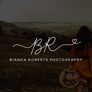 Watermark Logo, Photography Logo, Signature Logo, Handwritten Logo, Premade Logo Design, Modern Boho Logo 562