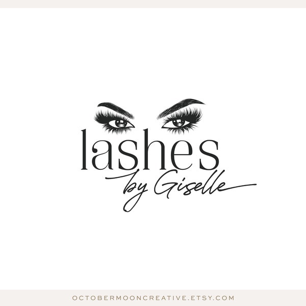 Lash Logo Design, Eyelash Logo, Lashes Extension Logo, Make up, Beauty Salon, Makeup artist, Lash Technician, Brows Microblading Logo 527