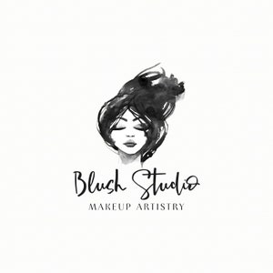 Makeup Logo, Premade Watercolor Make up Logo Design, Fashion & Cosmetics Blog Logo, Hair Stylist Logo, Girl Logo 508