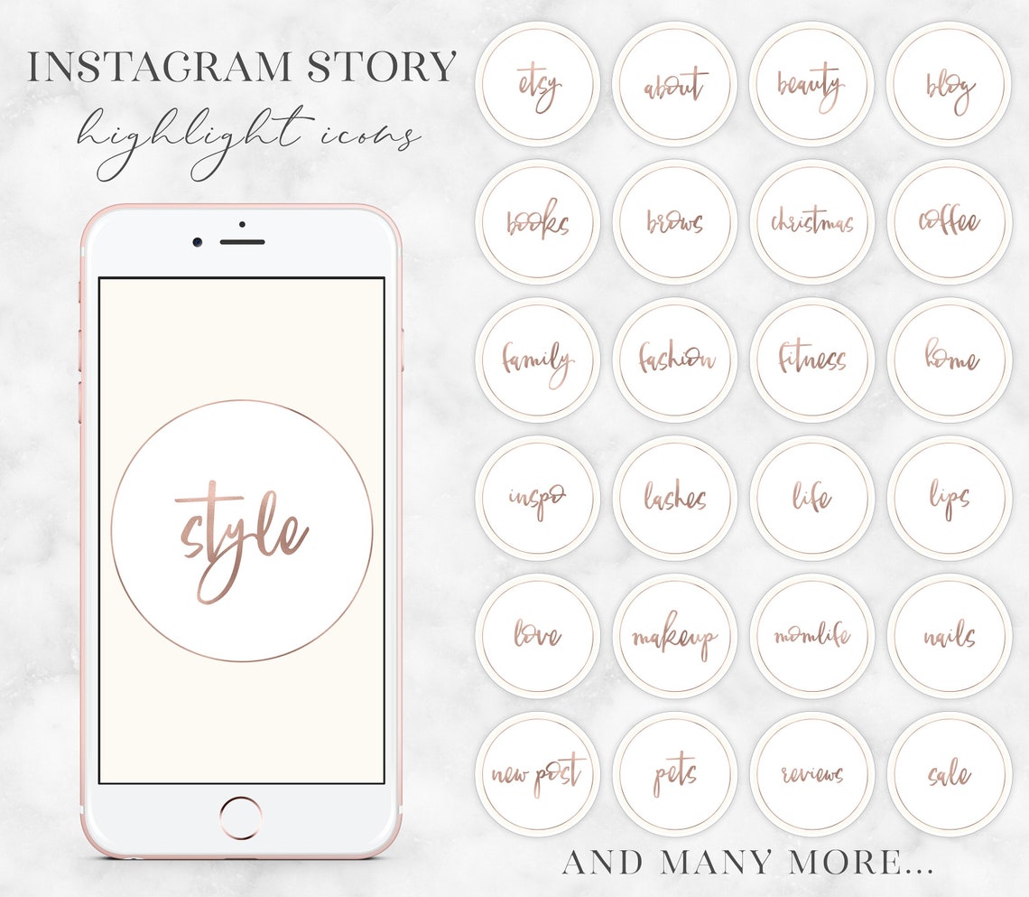 Instagram Story Highlight Icons Watercolor Instagram Covers - Etsy