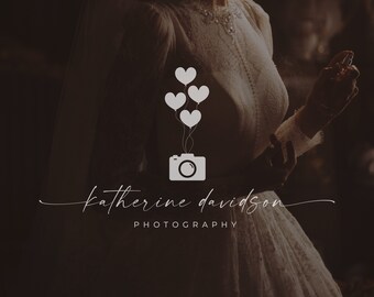 Photography logo, Camera logo, Photography watermark, Signature logo, Logo design custom, Business logo, Premade logo 607