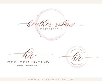 Photography logo package, Premade Initials Logo Design, Branding Kit, Blog Logo, Watermark, Stamp, Custom Business  Logo Set 150