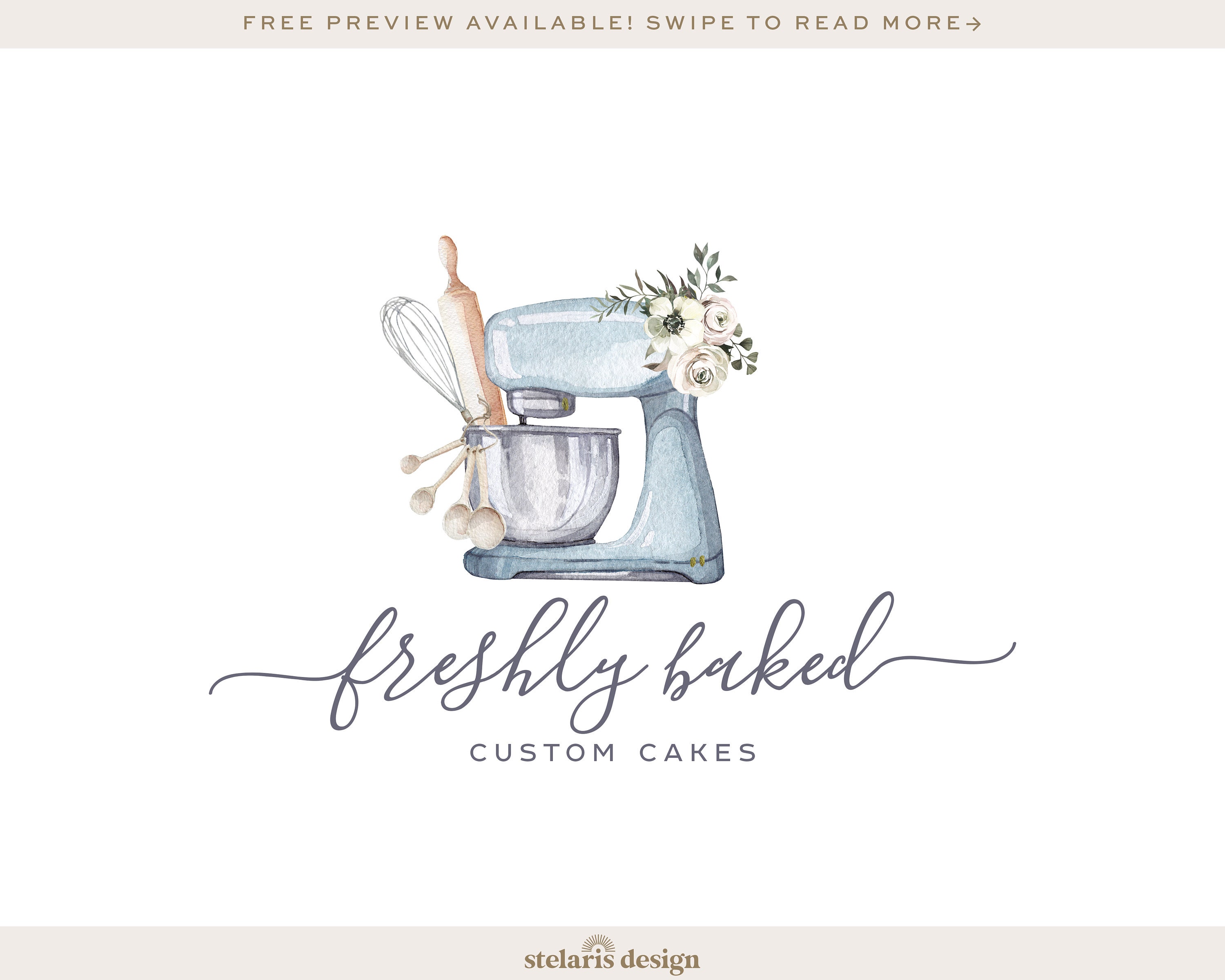 Mixer Logo Bakery Logo Catering Logo Event Planing Logo Etsy