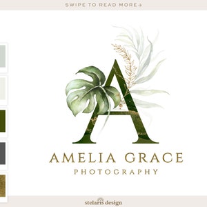 Photography Logo, Premade Logo, Logo Design, Business Logo, Logo, Initial Logo, Watermark Logo, Watermark, Custom Logo, Watercolor Logo, 470