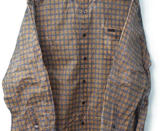 Upcycled Waxed Jacket (Carhartt Light Weight Plaid)