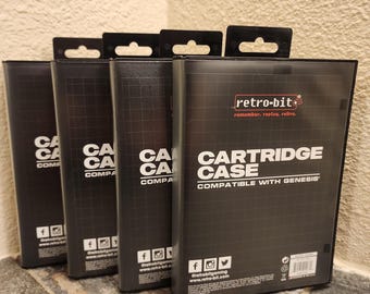 Genesis Cartridge Case Replacement [Set of 4] (NEW) - Retro-bit - Sega