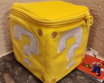 Plush - Coin Block w/ zipper, 5-inch (NEW) - Super Mario - Nintendo