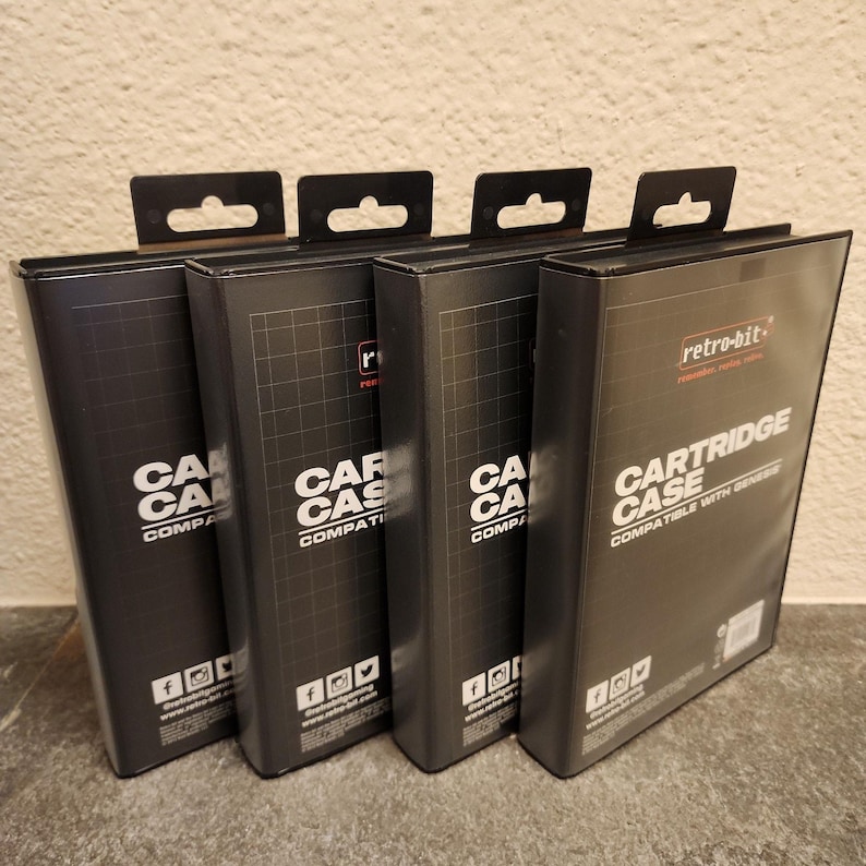 Genesis vervangende cartridgehouder [set van 4] (NIEUW) - Retro-bit - Sega afbeelding 7