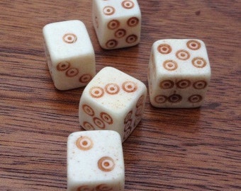 Bone Dice~ Viking Gambling Dice~ Bone Dice~ Norse Gambling Dice ~ Viking Gambling Set