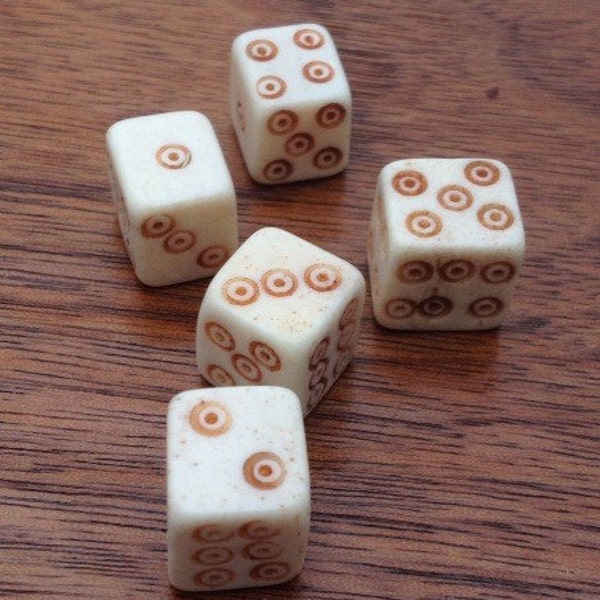 Bone Dice~ Viking Gambling Dice~ Bone Dice~ Norse Gambling Dice ~ Viking Gambling Set