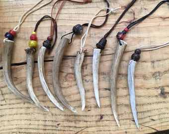 Viking Antler Fid- Norse Knot Loosening Tool- Viking Belt Tool-Primative Viking Tool- Viking Bling- Viking beads- Antler Jewelry-
