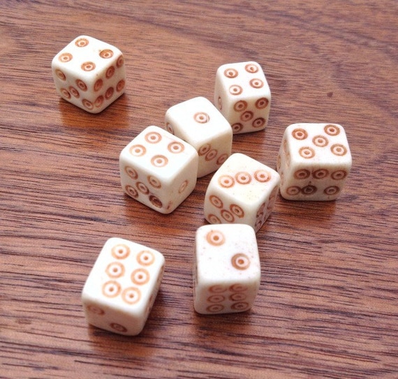 Bone Dice~ Viking Gambling Dice~ Bone Dice~ Norse Gambling Dice ~ Viking Gambling Set