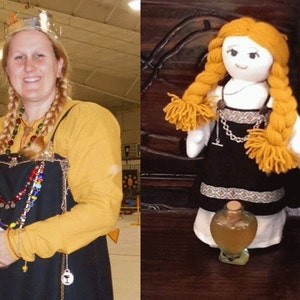 Custome Viking Cloth Doll Custom Doll Viking Rag Doll Living History