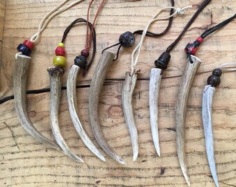 Viking Antler Fid- Norse Knot Loosening Tool- Viking Belt Tool-Primative Viking Tool- Viking Bling- Viking beads- Antler Jewelry-