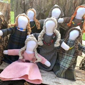 Viking Doll~ Viking Folk Doll~ Small Viking Rag Doll~ Doll for Re