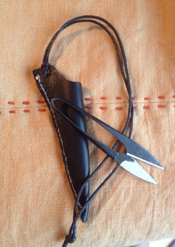 Viking Scissor Hanger~ Norse Thread Snip Hanger~Primitive Scissors~ B…