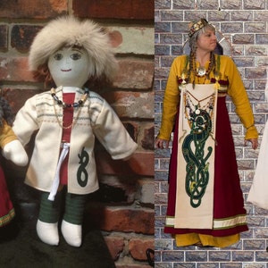 Custome Viking Cloth Doll Custom Doll Viking Rag Doll Living History