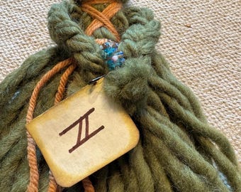 Viking Folk Yarn Doll Handmade Wool Doll for re-enactment~ Norse Scandinavian Hilda from Birka Sweden