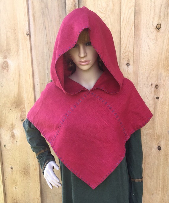 Viking Hood Linen Hood Hood for Historical Re-enactment | Etsy