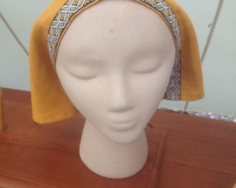 Viking Linen cap ~ Viking Dublin Cap ~ Dublin Style Reenactor-SCA Viking Linen Hat ~