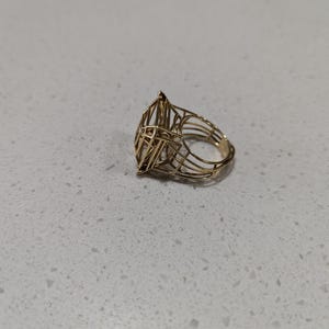 Peruffo Graphique Emerald Cut Statement Ring With Diamond 7.5 - Etsy