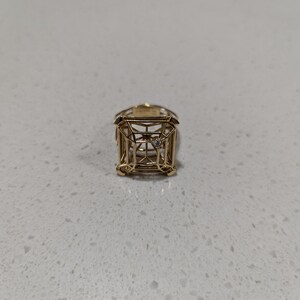 Peruffo Graphique Emerald Cut Statement Ring With Diamond 7.5 - Etsy
