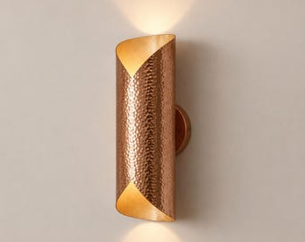Aplique de pared de cobre, iluminación de pared