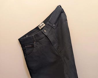 Wrangler Texas slim zwarte jeans maat B 32 / L 32 zwart denim