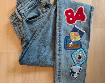 Seltene Y2K Guess OG 1981 style Skinny Jeans 2017 Größe 28