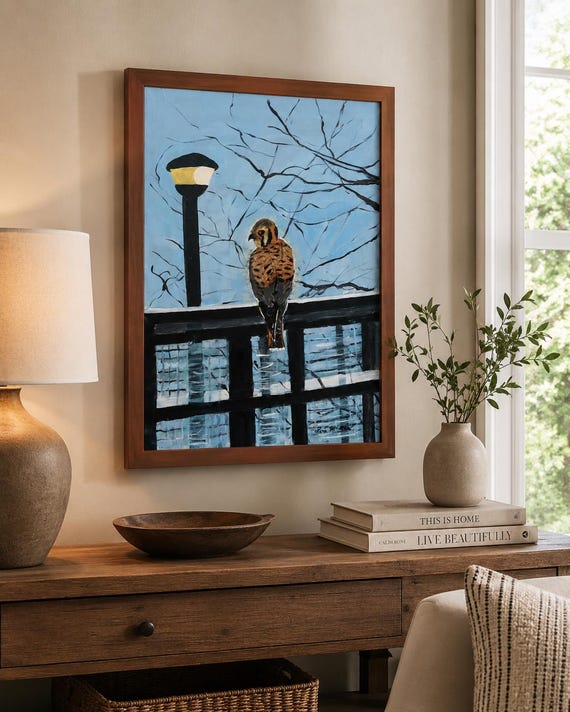 Original owl Painting on Canvas