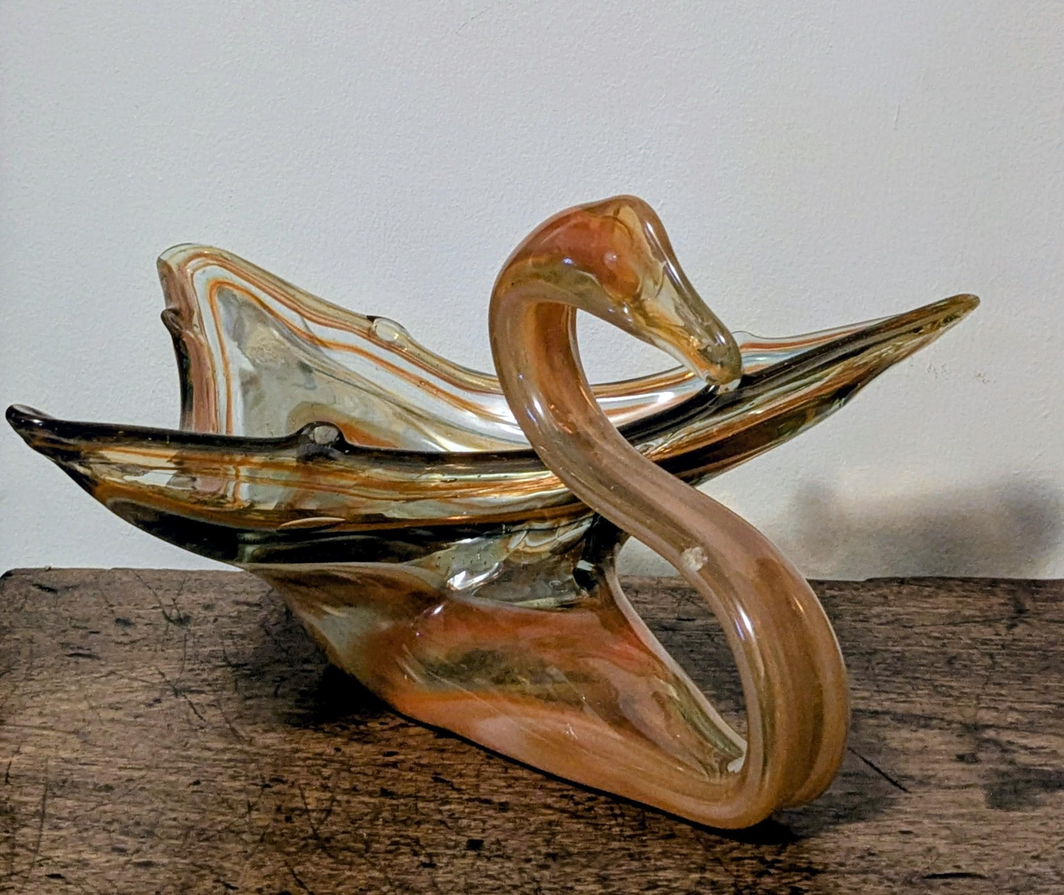 Sooner Glass Swan - Etsy