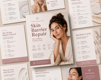 Ebook sur la réparation de la barrière cutanée | Guide de soins de la peau PDF | Routine céramide | DPP MRR Téléchargement numérique