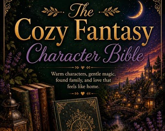 Cozy Fantasy Character Bible | Character Profiles Found Family Arc Tracker Writing Prompts | Fantasy Romance Author PDF