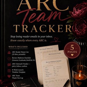 ARC-Team-Tracker | Organizer für Vorabexemplare | Buchveröffentlichungsplaner (PDF)