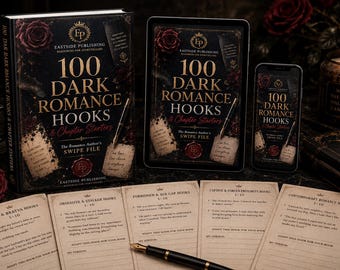 100 Dark Romance Hooks | Story Hook Generator | Romance Writing Prompts | First Line Ideas | Spicy Romance Starters PDF | Instant Download
