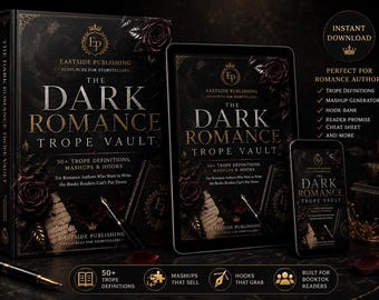 Dark Romance Autor-Starter-Kit | Trope Vault + Plot Beats + 100 Haken | Schriftsteller Bündel | Romanze Schreibwerkzeug | Indie Autor PDF Download