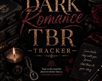 Dark Romance TBR Tracker | To Be Printable Liste | Serien Tracker BookTok Recs Log | Romantasy Reader PDF | Sofort Download
