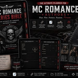 MC Romance Series Bible | Ultimate Biker Author Planner | 291-Page Writing Guide