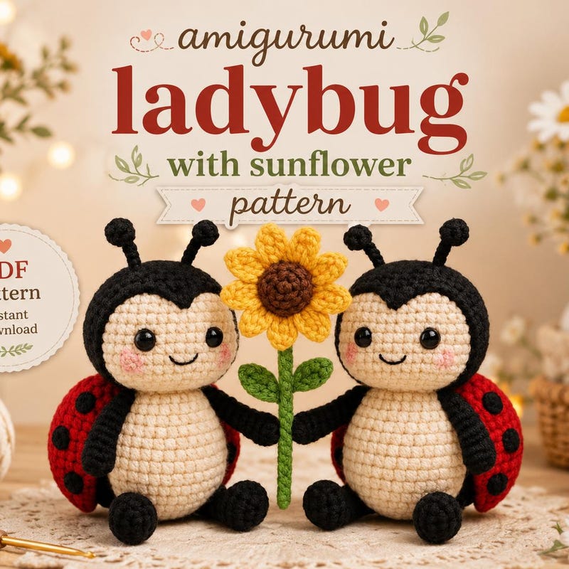 Lady Bug Spring Pattern Ladybug Plush Toy - Etsy - Page 2