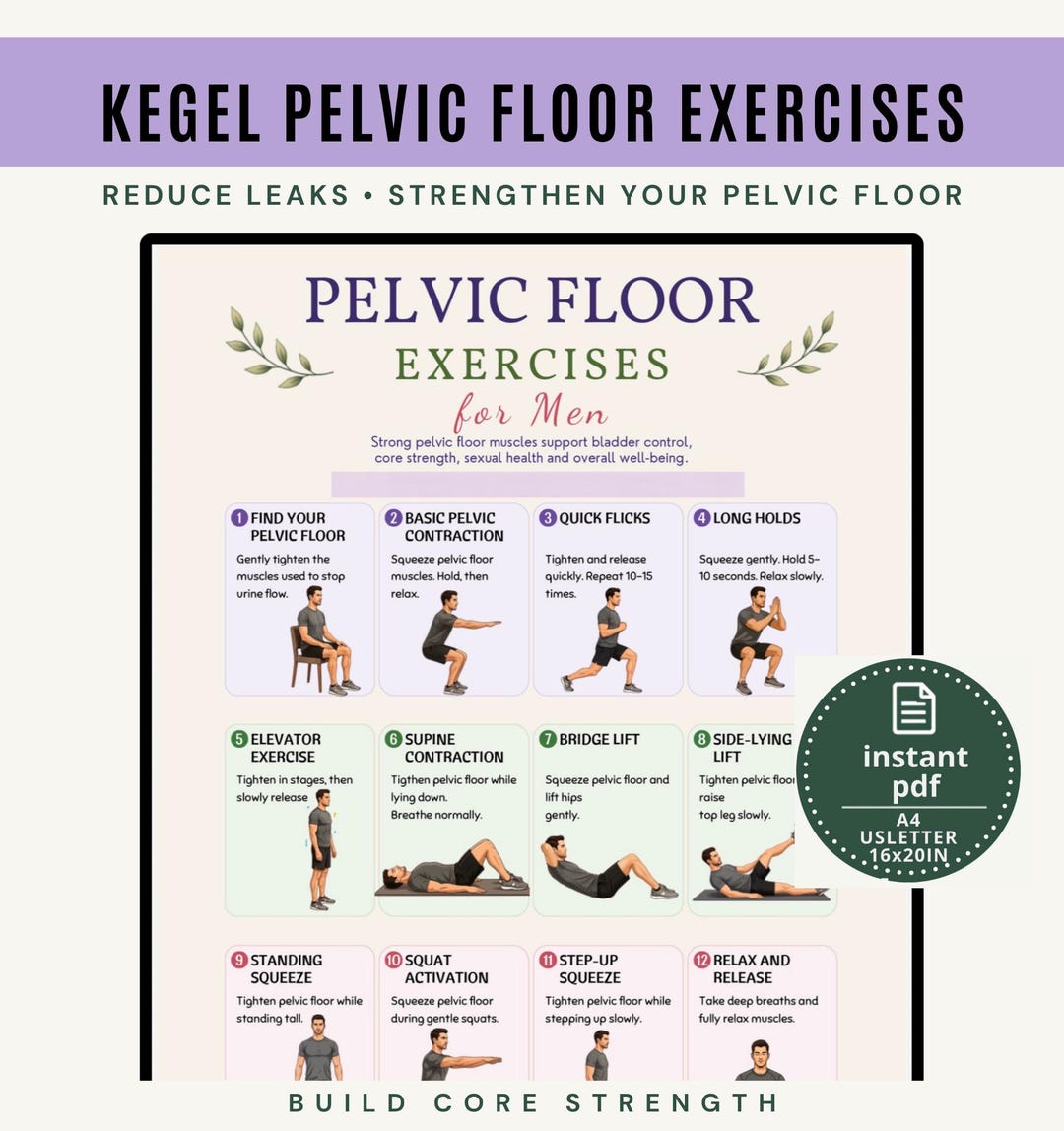 Printable Pelvic Floor Exercises for Men | Bladder Control & Prostate ...