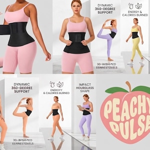 Peachy Taille Trainingsband Sculpt Wrap - Fitnessbekleidung - Sportbekleidung - Genesung nach der Geburt - Activewear