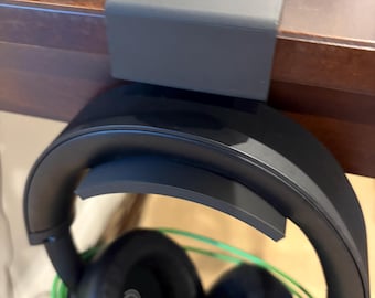 Supporto per cuffie stampato in 3D / Supporto per cuffie da scrivania, gancio su misura