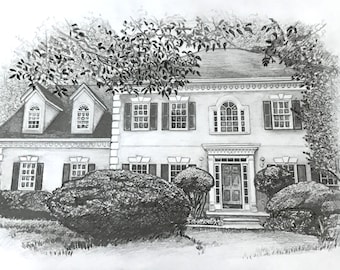 Custom House Drawing - Made to Order