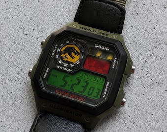 Reloj Casio AE1200 edición personalizada Jurassic 'Field Ops'