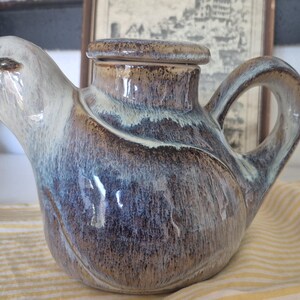 Bird Pottery Teapot Artist Signed